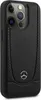 A black iPhone case with a Mercedes-Benz logo. Voir les images du produit