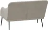 vidaXL Sitzbank Hellgrau 110x76x80 cm Samt Produktbild-Vorschau 5