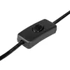 A close-up shot of a black inline switch on a black cable. Náhľad obrázku produktu
