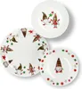 Excelsa Set de vaisselle 18 pièces Tartan Gnome Porcelaine Voir les images du produit 2