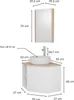 Mobile lavabo angolare + lavabo + rubinetto + mobiletto Anteprima dell’immagine prodotto 6
