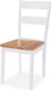 vidaXL Chaises de salle à manger 2 pcs. Blanc Bois massif Voir les images du produit 9