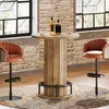 Tribesigns Runder Bartisch, 100 cm hoch, Holz, Bistrotisch Produktbild-Vorschau 9