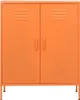 vidaXL Úložná skříň oranžová 80x35x101,5 cm ocel Náhled obrázku produktu 2