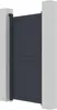 Gartentor aus Aluminium "Maurice" - 101,2 x 180,9 cm - Grau Produktbild-Vorschau 4