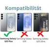 Comparison of phone models and their compatibility with a product, indicated by checkmarks and crosses. Produktbild-Vorschau