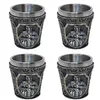 4er Set Schnapsbecher Shotglas Kreuzritter Produktbild-Vorschau 1
