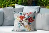 MuchoWow® Outdoor Kissen - Aquarellierte Blumen an einer Produktbild-Vorschau 4