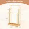 COSTWAY Handtuchständer, Handtuchhalter Holz mit 3 Produktbild-Vorschau 3