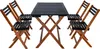 A set of outdoor furniture, including a table and four chairs, displayed against a white background. Anteprima dell’immagine prodotto