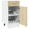 vidaXL Cassettiera Lyon Sonoma rovere 40x46x81,5 cm Anteprima dell’immagine prodotto 4