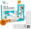 Vlippy Arrêt de porte & fenêtre, set de 2 pièces, blanc Voir les images du produit 1