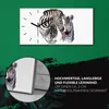 Wanduhr Uhr Wandbild Leinwand Geräuschlos 60x30 Zebra Wild Produktbild-Vorschau 5