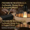 Rosikey 3-Flammig Rattan Pendelleuchte Esstisch Lampe - Produktbild-Vorschau 3