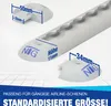 Endkappe Airlineschiene halbrund runde Form 10 Stück Set Produktbild-Vorschau 4