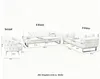 Sofa Set Jumeirah 3-Sitzer+2-Sitzer+Sessel in Samtstoff Produktbild-Vorschau 6