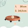 4er Set Pflanzenroller Outdoor Wetterfest Rollbrett Produktbild-Vorschau 2