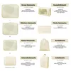 Set van 8 kofferorganizers in beige, inclusief toilettas en Productafbeelding-voorbeeld 4