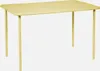 A yellow rectangular table with four legs against a white background. Anteprima dell’immagine prodotto