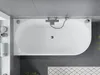 Mexen Mia freistehende Links-Eckbadewanne 150 x 75 cm, Produktbild-Vorschau 4