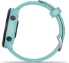 Side view of a turquoise smartwatch with black buttons. Podgląd zdjęcia produktu