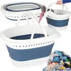 Cestino portabiancheria pieghevole in silicone, grande 32 l Anteprima dell’immagine prodotto 1
