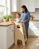 OBUBU Vzdělávací věž od 1 roku pro děti, Montessori schůdek Náhled obrázku produktu 2
