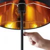 Lindby Stehlampe Efalia, schwarz/gold, Textil, Leselicht Produktbild-Vorschau 7