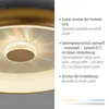 LED Deckenleuchte, messing, dimmbar, Fernbedienung, H 9,5 Produktbild-Vorschau 5