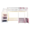 Lit superposé Merax 90 x 200 cm avec armoire de rangement, Voir les images du produit 10