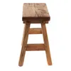 HOLZHOCKER "RUSTICO" | Mahagoni | rustikaler Sitzhocker Produktbild-Vorschau 7