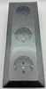 MILOS Set 3 prises + cadre triple 250V~/ 16A, Anthracite Voir les images du produit 5