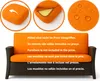 Bankkissen 180×50×50x7 cm orange – Sitzkissen für Produktbild-Vorschau 2