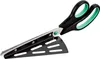 Relaxdays Pizzaschere mit Pizzaheber, Edelstahl Produktbild-Vorschau 1
