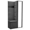 Garderobe LUTON 6 BLACK 33– Farbe: schwarz, moderner Produktbild-Vorschau 1