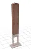 Robuste Montagesäule aus Azobé für Wallboxen, 25,5 kg, 25 Produktbild-Vorschau 3