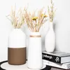 QUVIO Braune Vase – Für Trockenblumen – Dekorationsobjekt – Produktbild-Vorschau 4