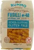 Fusilli sans gluten, numéro 48, 400 g, marque Rummo Voir les images du produit 1