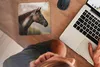 MuchoWow® Mauspad Mousepad Pferd - Wald - Porträt 20x20 cm Produktbild-Vorschau 3