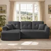 VASAGLE Modulares Sofa, Ecksofa mit Liege links, 244 cm Produktbild-Vorschau 8