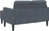 vidaXL 2-Sitzer-Sofa mit Chaiselongue L-Form Dunkelgrau 125 Produktbild-Vorschau 4