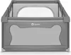 A grey and white playpen is shown from the front. Anteprima dell’immagine prodotto
