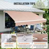 VEVOR tenda da sole per balcone 2,4x2,1 m tenda a bracci Anteprima dell’immagine prodotto 5