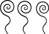 set di 3 incantevoli tappi da giardino a spirale media - Anteprima dell’immagine prodotto 2