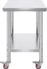 Arbeitstisch 91 x 60 x 82 cm Edelstahl Catering Produktbild-Vorschau 11