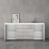 doporro Sideboard Kommode in Weiß matt und Beton 167x36 cm Produktbild-Vorschau 4