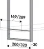 Policový systém Naber YouK, D 320 mm, V 2210 mm, se 6 Náhled obrázku produktu 3