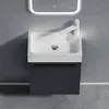 doporro Petit Meuble sous Vasque Gris Noir et Vasque 46cm Voir les images du produit 3