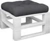 vidaXL Palettenkissen Schwarz 60x60x12 cm Stoff Produktbild-Vorschau 3
