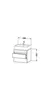 Konsolenunterschrank DURASTYLE 512x600x478mm weiß Produktbild-Vorschau 2